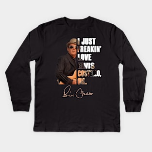 I Love Him And Music Of Him Kids Long Sleeve T-Shirt